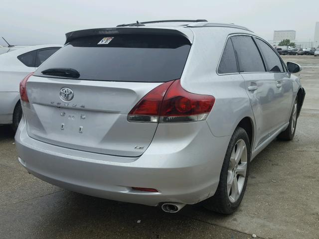 4T3ZK3BB9DU053475 - 2013 TOYOTA VENZA LE SILVER photo 4