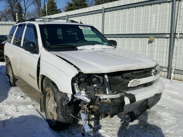 1GNDT13S042149957 - 2004 CHEVROLET TRAILBLAZE WHITE photo 1