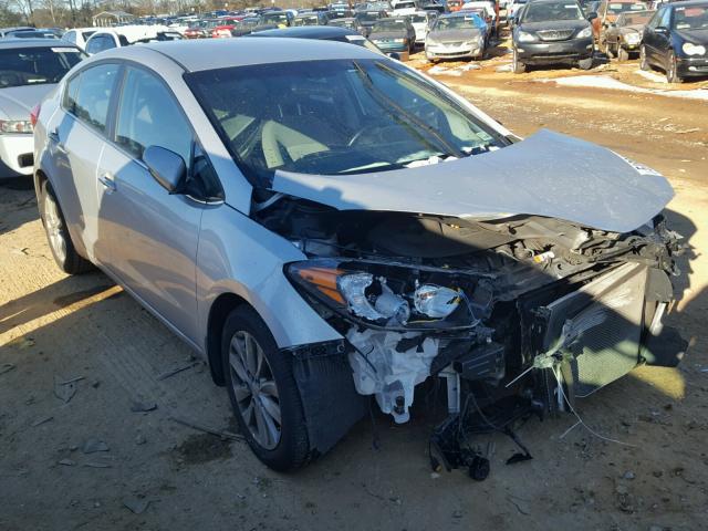 KNAFX4A84E5077107 - 2014 KIA FORTE EX SILVER photo 1