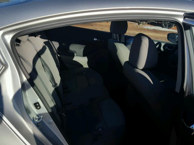 KNAFX4A84E5077107 - 2014 KIA FORTE EX SILVER photo 6