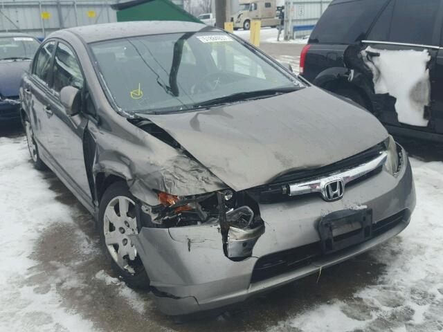 1HGFA15508L020262 - 2008 HONDA CIVIC LX BROWN photo 1