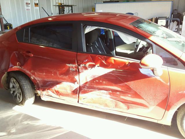 KNADM4A35F6515276 - 2015 KIA RIO LX RED photo 9