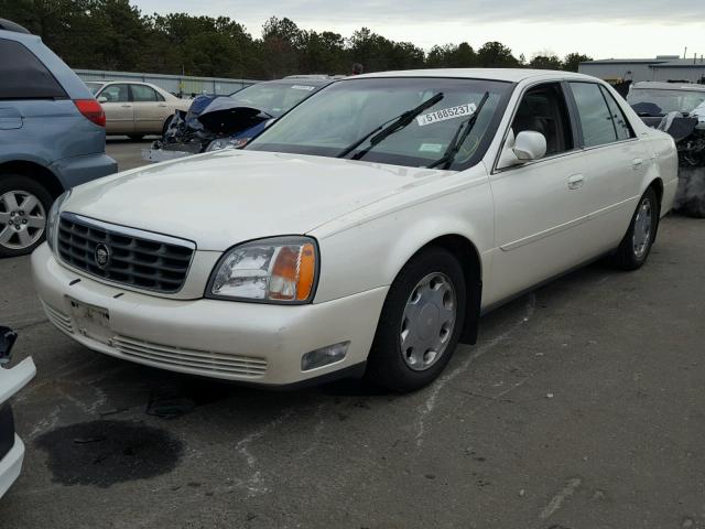 1G6KE57Y4YU206562 - 2000 CADILLAC DEVILLE DH WHITE photo 2