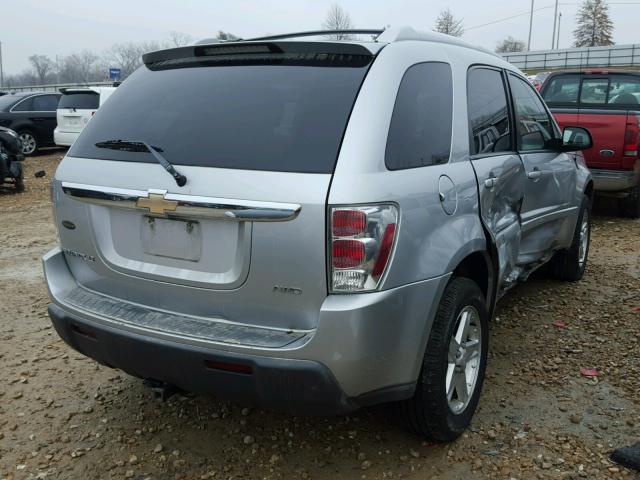 2CNDL73F156161128 - 2005 CHEVROLET EQUINOX LT SILVER photo 4