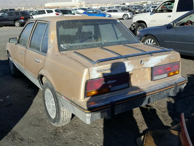 1G6JG69W7FJ510314 - 1985 CADILLAC CIMARRON GOLD photo 3