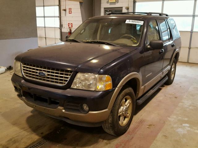 1FMDU74W82UA87408 - 2002 FORD EXPLORER E BLUE photo 2