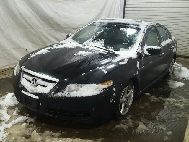 19UUA66255A004784 - 2005 ACURA TL BLACK photo 2