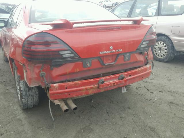 1G2NE52E95M217869 - 2005 PONTIAC GRAND AM S RED photo 9