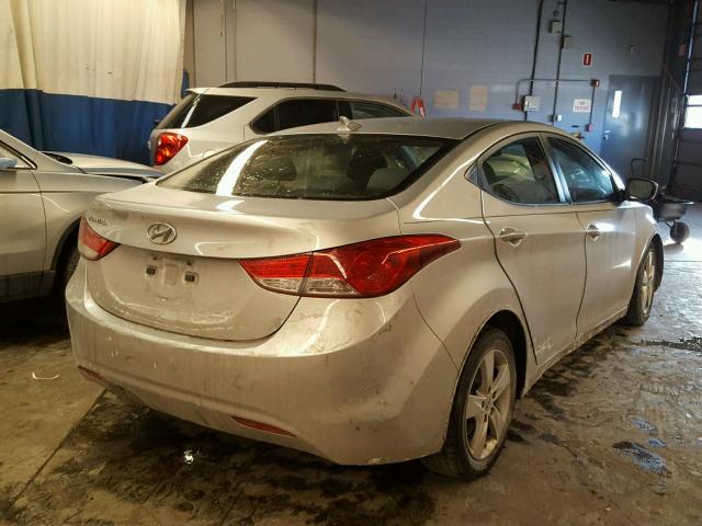 KMHDH4AE6BU110103 - 2011 HYUNDAI ELANTRA GL SILVER photo 4