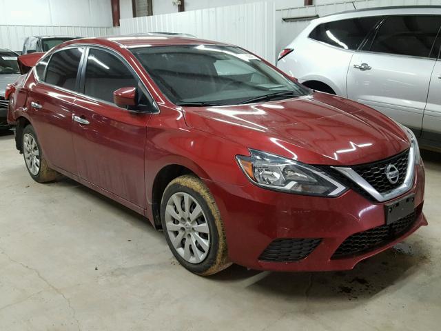 3N1AB7AP1GL676878 - 2016 NISSAN SENTRA S MAROON photo 1