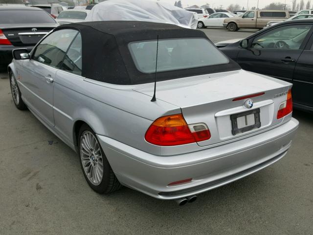 WBABS53441JU83354 - 2001 BMW 330 CI SILVER photo 3