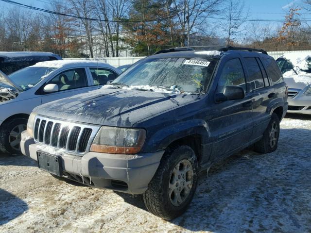 1J4GW48S31C580252 - 2001 JEEP GRAND CHER GRAY photo 2