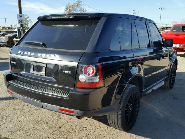 SALSF2D4XCA742963 - 2012 LAND ROVER RANGE ROVE BLACK photo 4