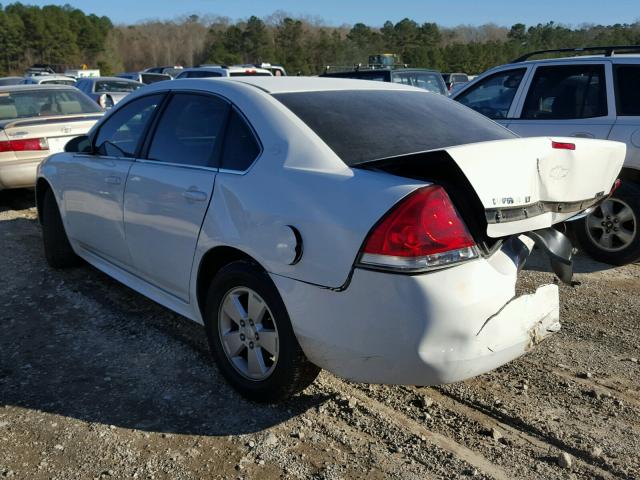 2G1WT57K391214495 - 2009 CHEVROLET IMPALA 1LT WHITE photo 3