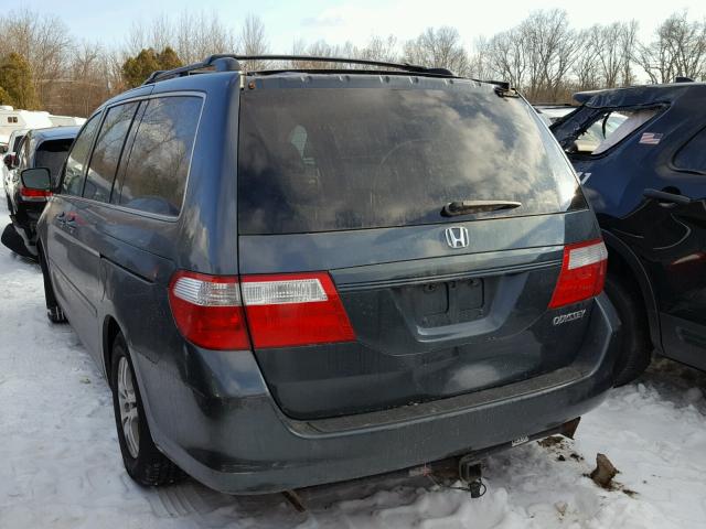 5FNRL38735B053463 - 2005 HONDA ODYSSEY EX GREEN photo 3