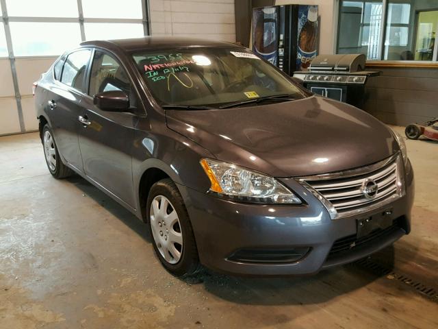 3N1AB7AP3FL659837 - 2015 NISSAN SENTRA S GRAY photo 1