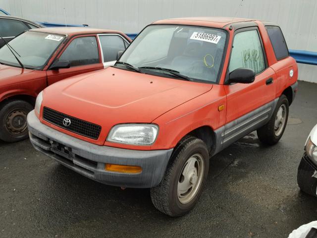 JT3XP10V1T0002845 - 1996 TOYOTA RAV4 RED photo 2