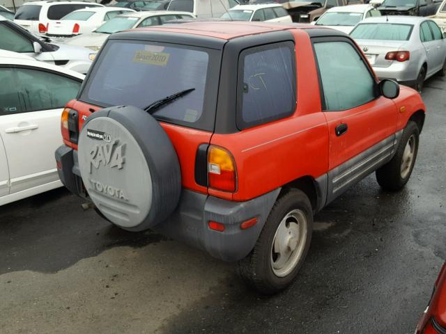 JT3XP10V1T0002845 - 1996 TOYOTA RAV4 RED photo 4