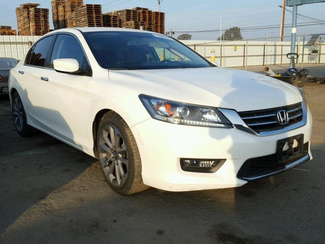 1HGCR2F52FA100185 - 2015 HONDA ACCORD SPO WHITE photo 1