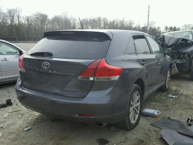 4T3ZE11A89U014985 - 2009 TOYOTA VENZA BASE GRAY photo 4