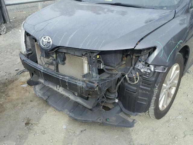 4T3ZE11A89U014985 - 2009 TOYOTA VENZA BASE GRAY photo 9