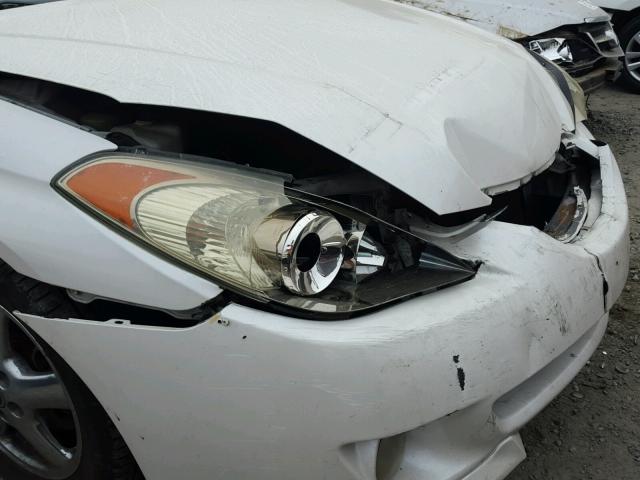 4T1CA38P74U006885 - 2004 TOYOTA CAMRY SOLA WHITE photo 9