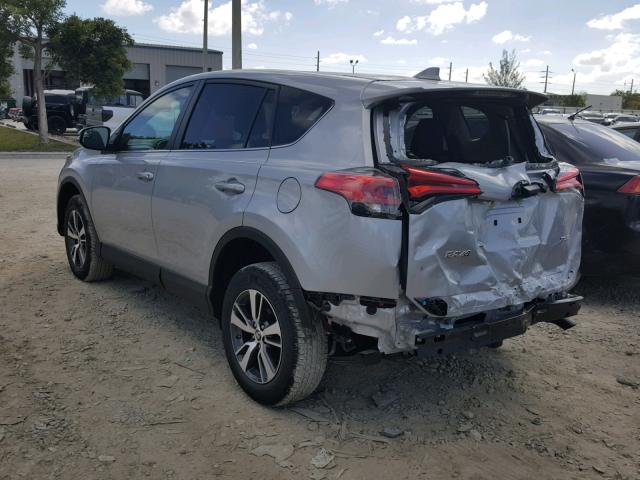 2T3WFREV7JW475109 - 2018 TOYOTA RAV4 ADVEN SILVER photo 3