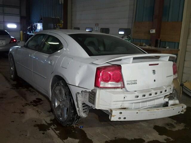 2B3CA9CV8AH259534 - 2010 DODGE CHARGER RA WHITE photo 3