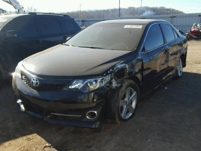 4T1BF1FK6EU391219 - 2014 TOYOTA CAMRY L BLACK photo 2