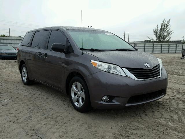 5TDZK3DC1DS397065 - 2013 TOYOTA SIENNA BAS GRAY photo 1