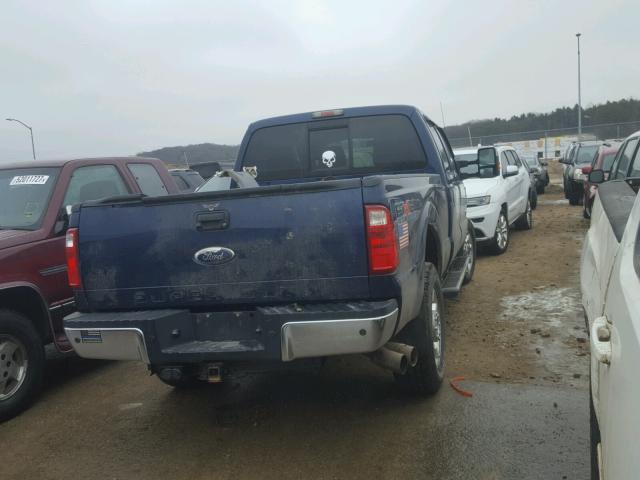 1FT7W2BT4BEC44997 - 2011 FORD F250 SUPER BLUE photo 4