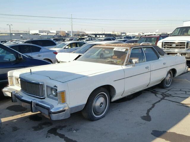 7Z63S624869 - 1977 MERCURY GRAN MARQ WHITE photo 2