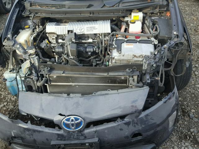 JTDKN3DU1C1530887 - 2012 TOYOTA PRIUS CHARCOAL photo 7