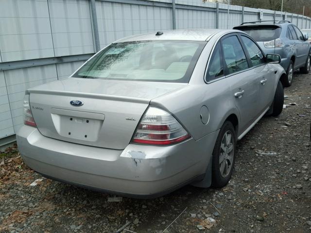 1FAHP24W88G143067 - 2008 FORD TAURUS SEL GRAY photo 4