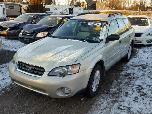 4S4BP61C657354356 - 2005 SUBARU LEGACY OUT SILVER photo 2