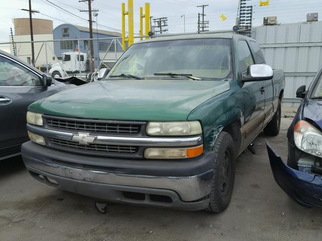 2GCEC19TXX1148784 - 1999 CHEVROLET SILVERADO GREEN photo 2