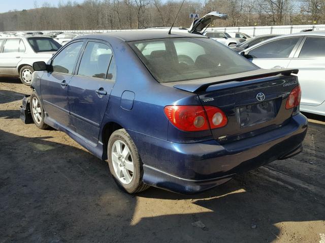 2T1BR32E78C885985 - 2008 TOYOTA COROLLA CE BLUE photo 3