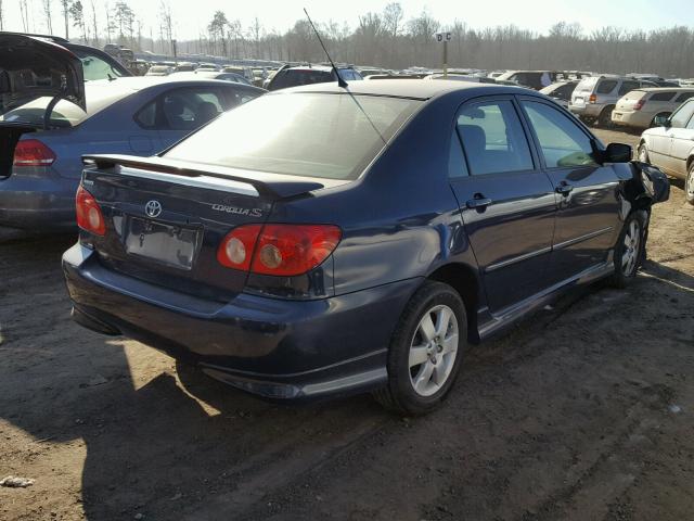 2T1BR32E78C885985 - 2008 TOYOTA COROLLA CE BLUE photo 4