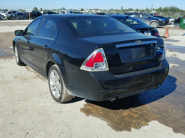 3FAHP081X6R167816 - 2006 FORD FUSION SEL BLACK photo 3