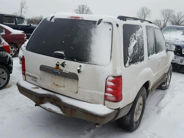 1FMYU70E82UB91038 - 2002 FORD EXPLORER S WHITE photo 4