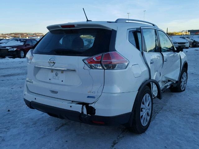 5N1AT2MV1FC891318 - 2015 NISSAN ROGUE S WHITE photo 4