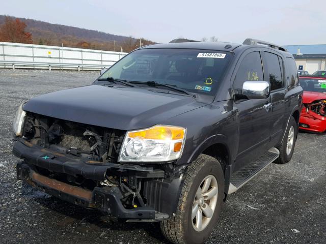 5N1AA0NC8AN613908 - 2010 NISSAN ARMADA SE CHARCOAL photo 2