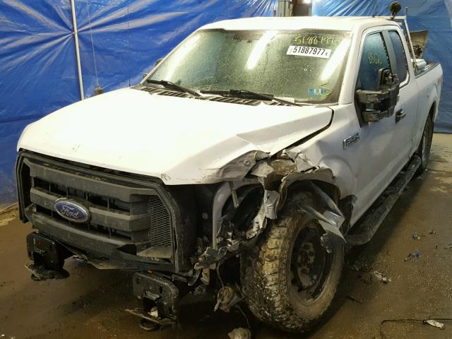 1FTFX1EF3FKD99475 - 2015 FORD F150 SUPER WHITE photo 2