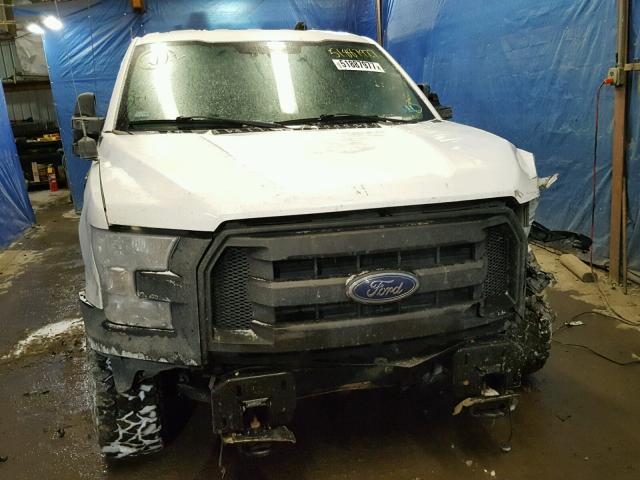 1FTFX1EF3FKD99475 - 2015 FORD F150 SUPER WHITE photo 9