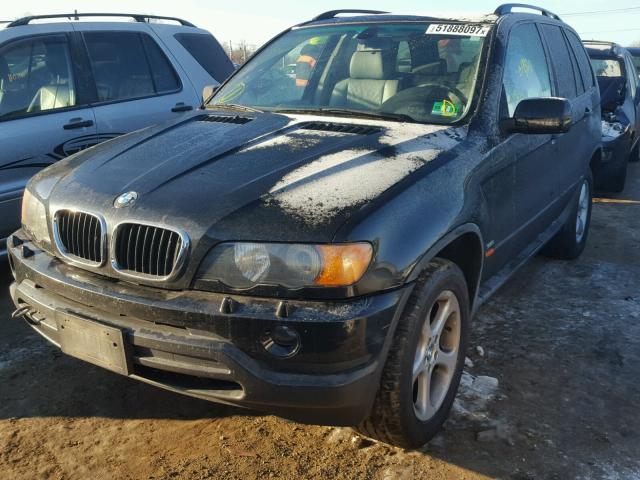 WBAFA53511LM89582 - 2001 BMW X5 3.0I BLACK photo 2