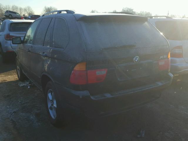 WBAFA53511LM89582 - 2001 BMW X5 3.0I BLACK photo 3