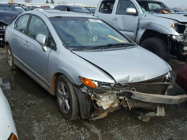 1HGFA16828L003651 - 2008 HONDA CIVIC EX SILVER photo 1