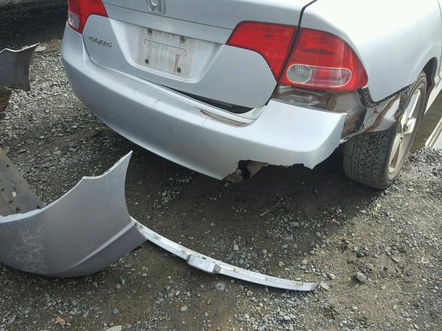 1HGFA16828L003651 - 2008 HONDA CIVIC EX SILVER photo 9