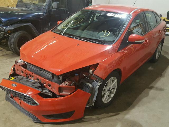 1FADP3F28HL233020 - 2017 FORD FOCUS SE RED photo 2