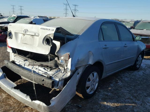 1NXBR30E76Z672565 - 2006 TOYOTA COROLLA CE SILVER photo 4